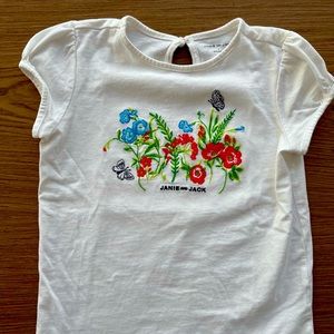 Janie and Jack girl shirt. Size 7